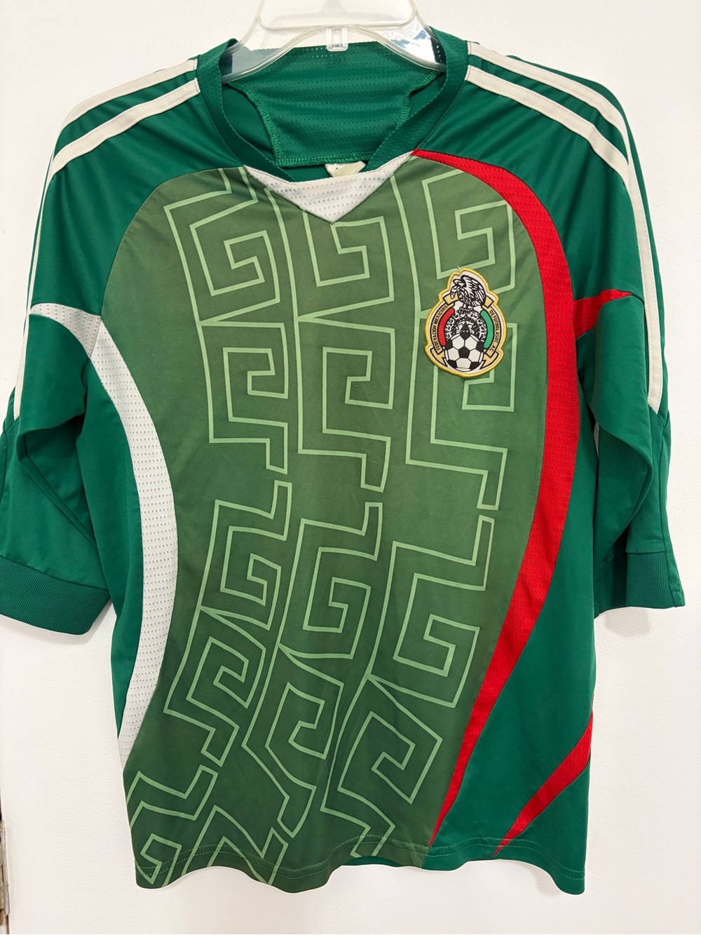 Mexico vintage  Green Soccer Jersey with Crest